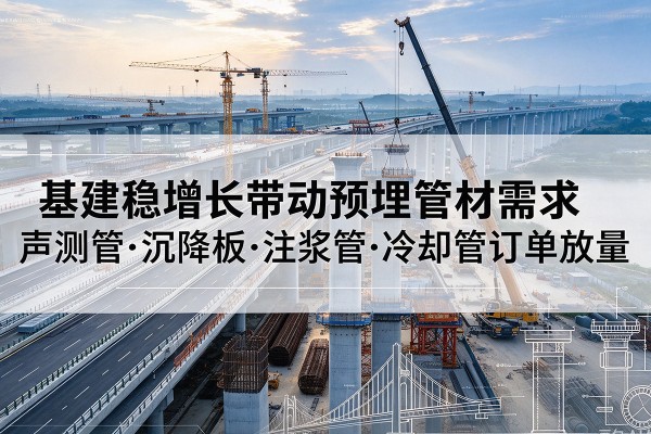 张家界基建稳增长带动预埋监测管材需求，声测管、沉降板、注浆管订单持续放量