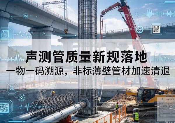 张家界声测管质量新规落地，一物一码溯源，非标薄壁管材加速清退