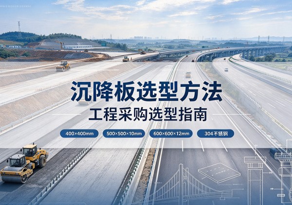 张家界沉降板选择方法